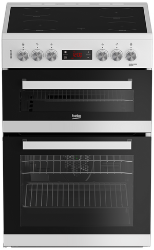 Beko EDC634W 60cm Electric Double Oven Freestanding Cooker