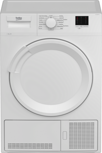 Beko DTLCE80041W 8kg Condenser Tumble Dryer