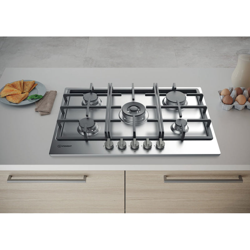 Indesit THP 751 W/IX/I 75cm Gas Hob