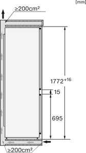 Miele KFN 7734 C Integrated Fridge Freezer