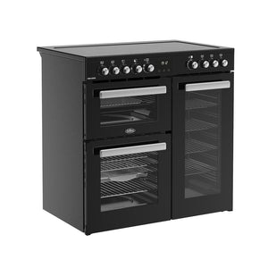 Belling 444411791 Cookcentre 90cm Ceramic Range Cooker - Black