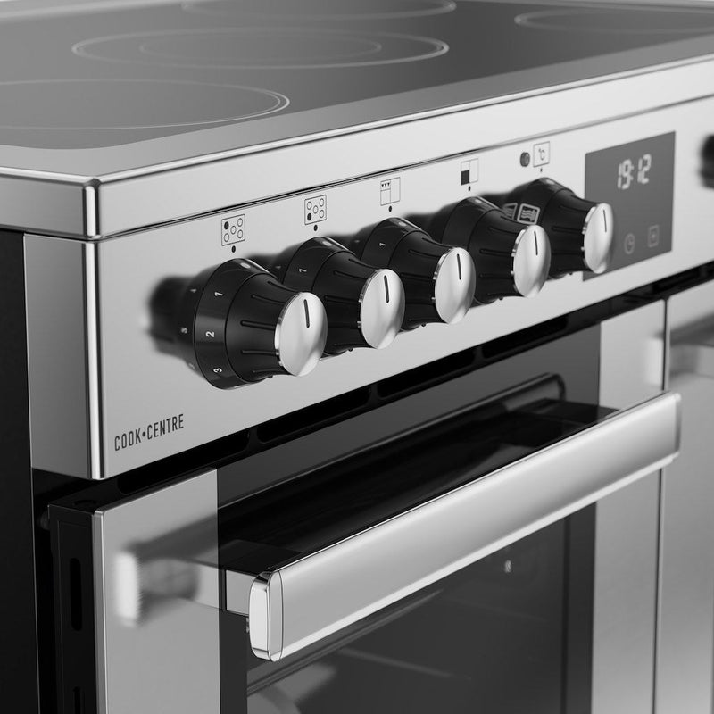 Belling 444411792 Cookcentre 90cm Ceramic Range Cooker - Stainless Steel