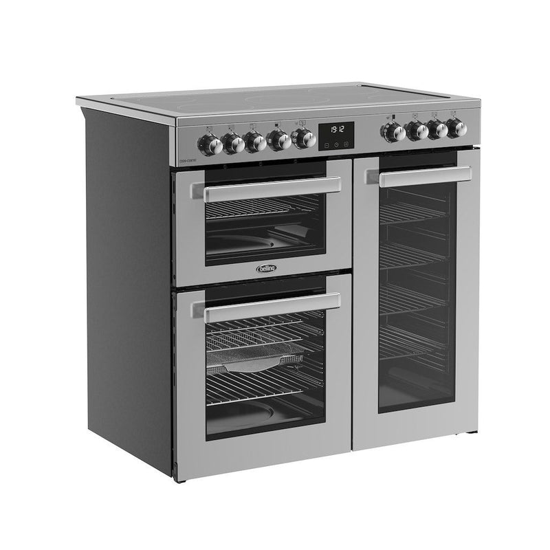 Belling 444411792 Cookcentre 90cm Ceramic Range Cooker - Stainless Steel