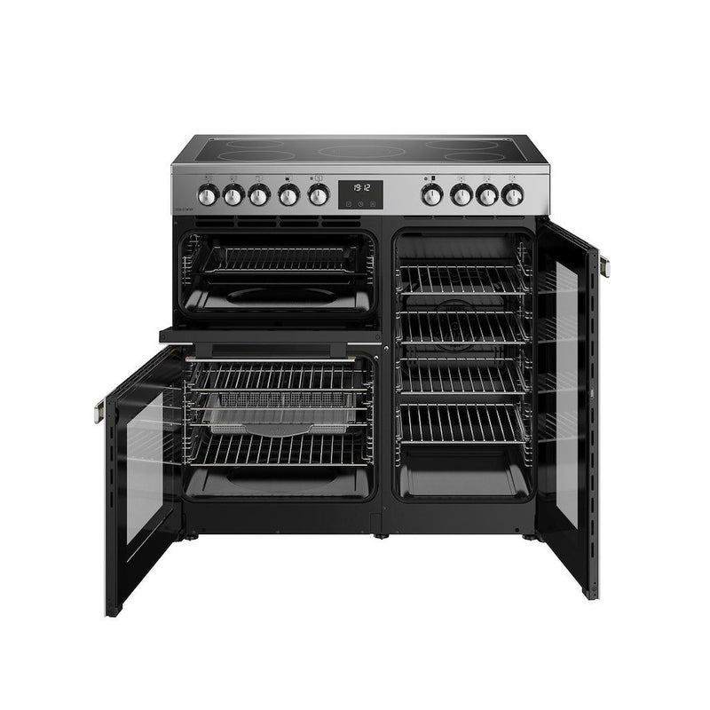 Belling 444411792 Cookcentre 90cm Ceramic Range Cooker - Stainless Steel