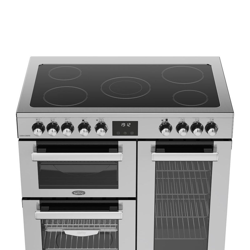 Belling 444411792 Cookcentre 90cm Ceramic Range Cooker - Stainless Steel