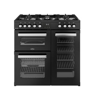 Belling 444411793 Cookcentre 90cm Dual Fuel Range Cooker - Black