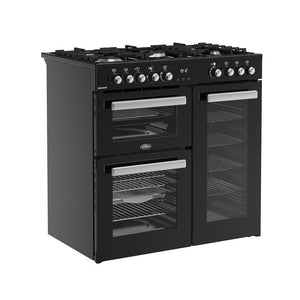Belling 444411793 Cookcentre 90cm Dual Fuel Range Cooker - Black