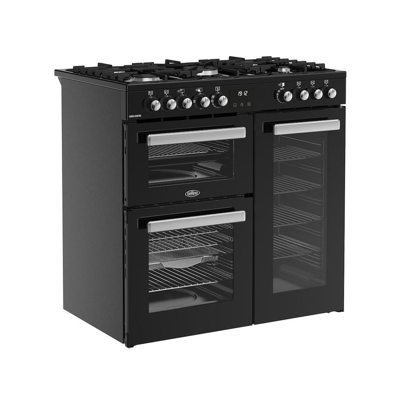 Belling 444411793 Cookcentre 90cm Dual Fuel Range Cooker - Black