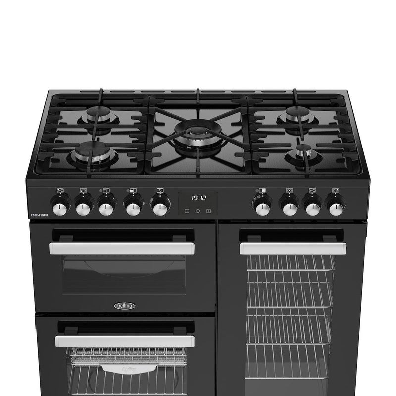 Belling 444411793 Cookcentre 90cm Dual Fuel Range Cooker - Black