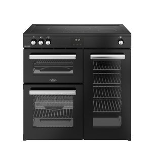 Belling 444411795 Cookcentre 90cm Induction Range Cooker - Black