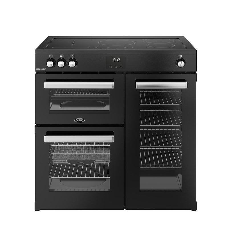 Belling 444411795 Cookcentre 90cm Induction Range Cooker - Black