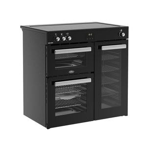 Belling 444411795 Cookcentre 90cm Induction Range Cooker - Black