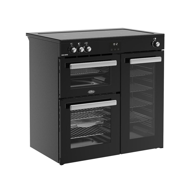 Belling 444411795 Cookcentre 90cm Induction Range Cooker - Black