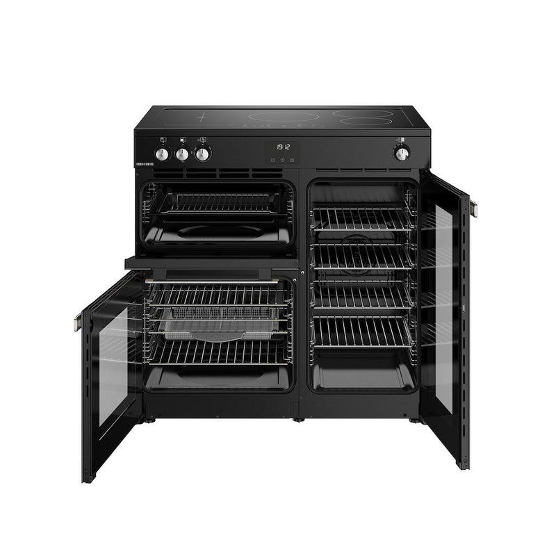 Belling 444411795 Cookcentre 90cm Induction Range Cooker - Black