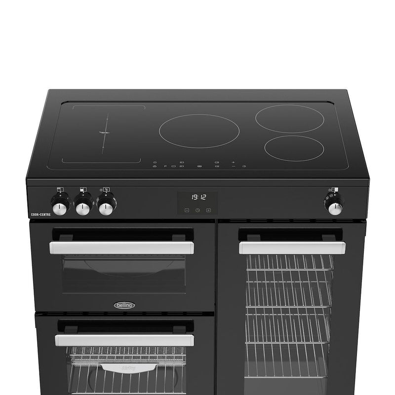 Belling 444411795 Cookcentre 90cm Induction Range Cooker - Black