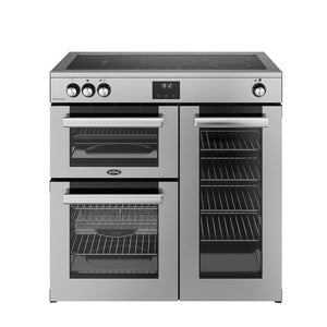 Belling 444411796 Cookcentre 90cm Induction Range Cooker - Stainless Steel