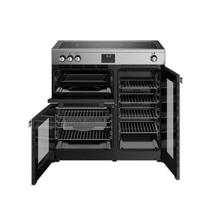 Belling 444411796 Cookcentre 90cm Induction Range Cooker - Stainless Steel
