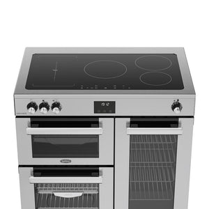Belling 444411796 Cookcentre 90cm Induction Range Cooker - Stainless Steel
