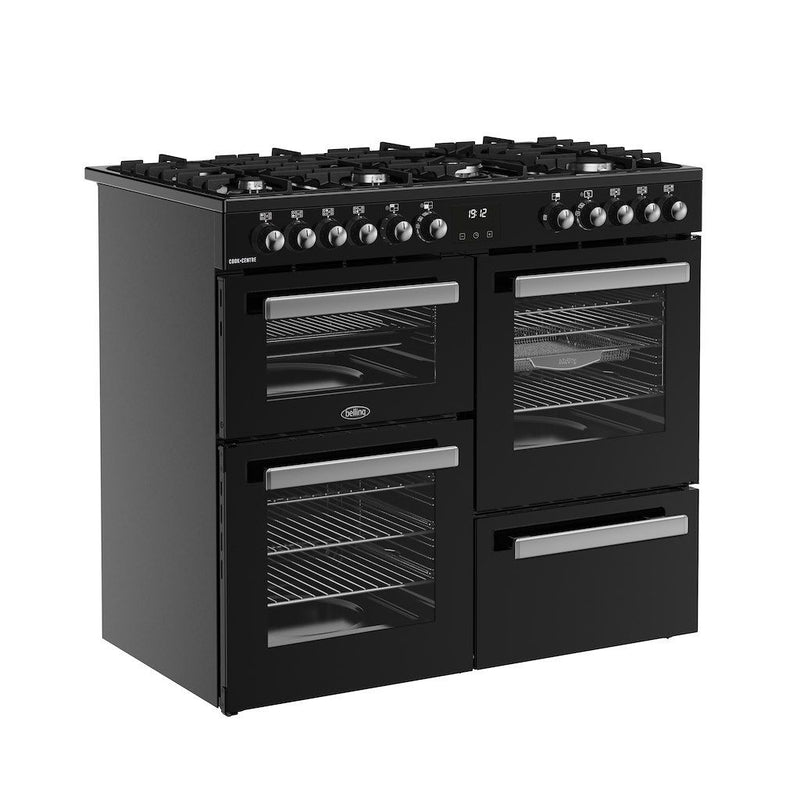 Belling 444411799 Cookcentre 100cm Dual Fuel Range Cooker - Black