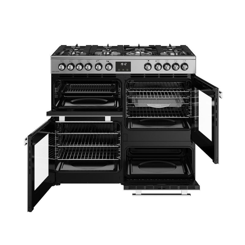 Belling 444411800 Cookcentre 100cm Dual Fuel Range Cooker - Stainless Steel