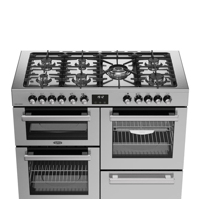 Belling 444411806 Cookcentre 110cm Dual Fuel Range Cooker - Stainless Steel