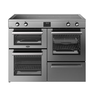 Belling 444411808 Cookcentre 110cm Induction Range Cooker - Stainless Steel