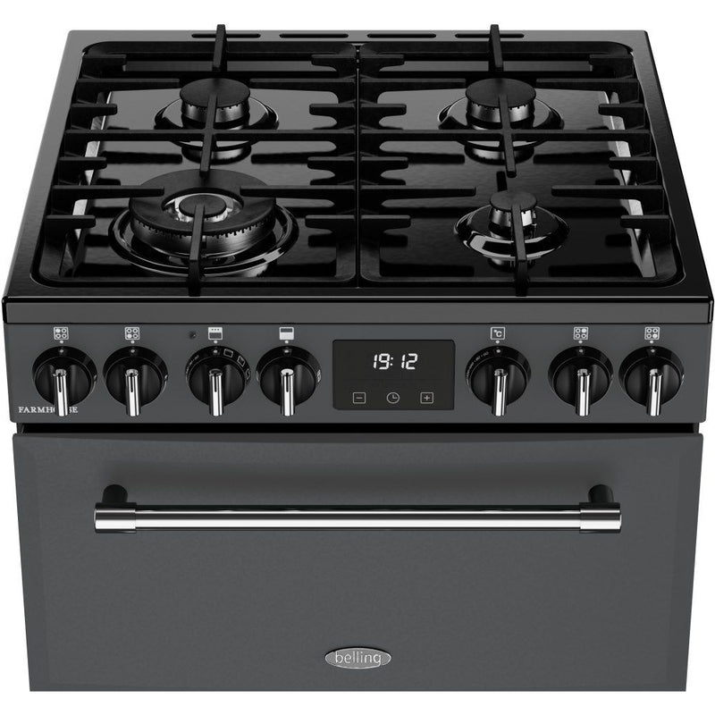 Belling 444411812 Farmhouse 60cm Dual Fuel Freestanding Cooker - Anthracite