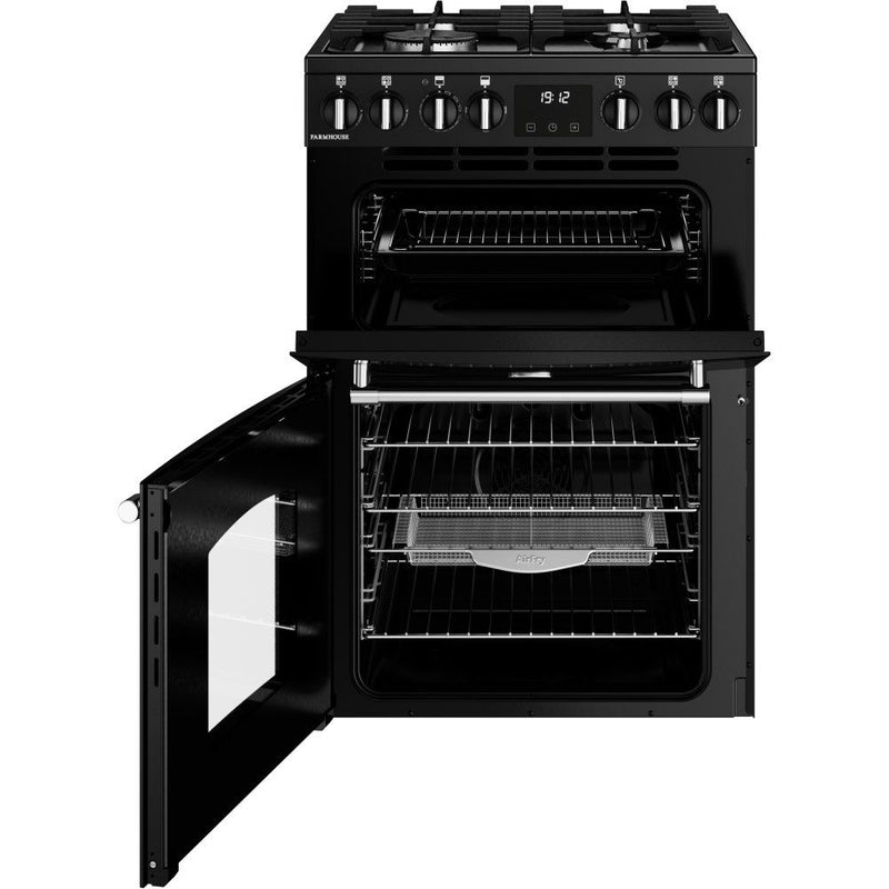 Belling 444411813 Farmhouse 60cm Dual Fuel Freestanding Cooker - Black