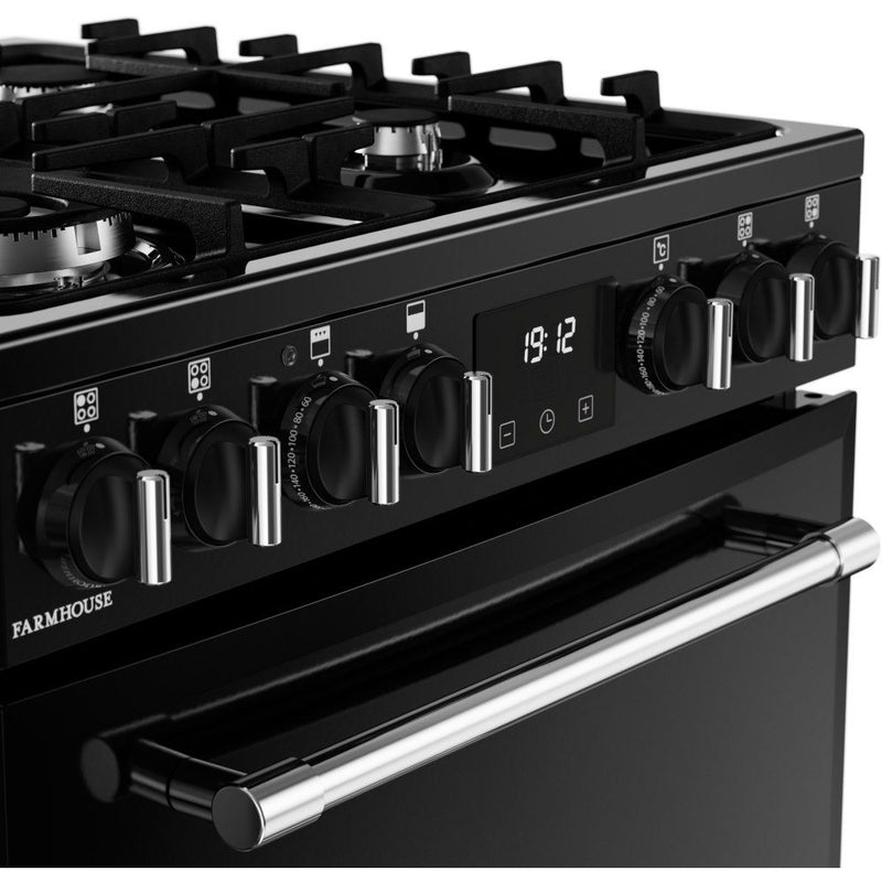 Belling 444411813 Farmhouse 60cm Dual Fuel Freestanding Cooker - Black