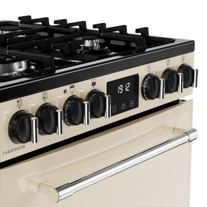 Belling 444411814 Farmhouse 60cm Dual Fuel Freestanding Cooker - Cream