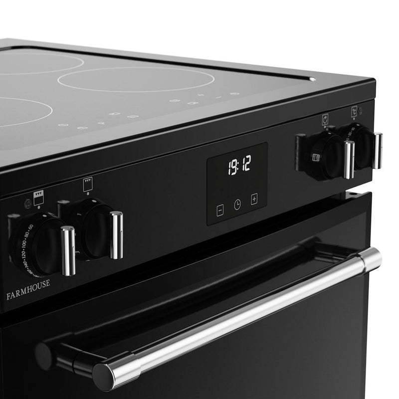 Belling 444411815 Farmhouse 60cm Induction Freestanding Cooker - Black