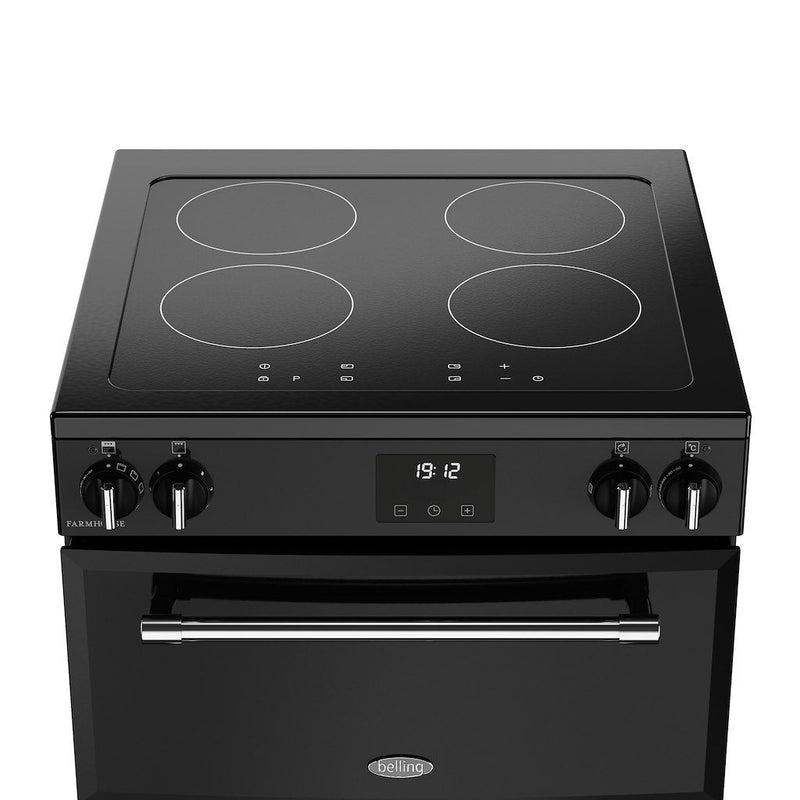 Belling 444411815 Farmhouse 60cm Induction Freestanding Cooker - Black