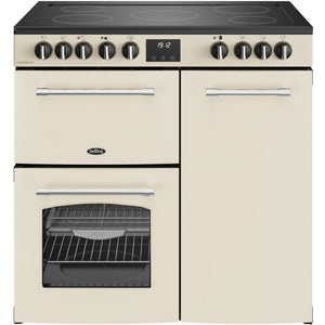 Belling 444411818 Farmhouse 90cm Ceramic Range Cooker - Cream