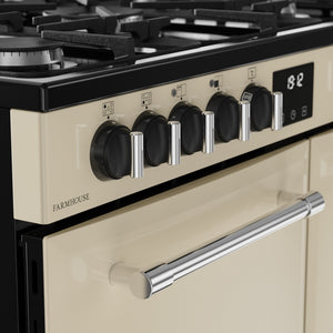 Belling 444411821 Farmhouse 90cm Dual Fuel Range Cooker - Cream