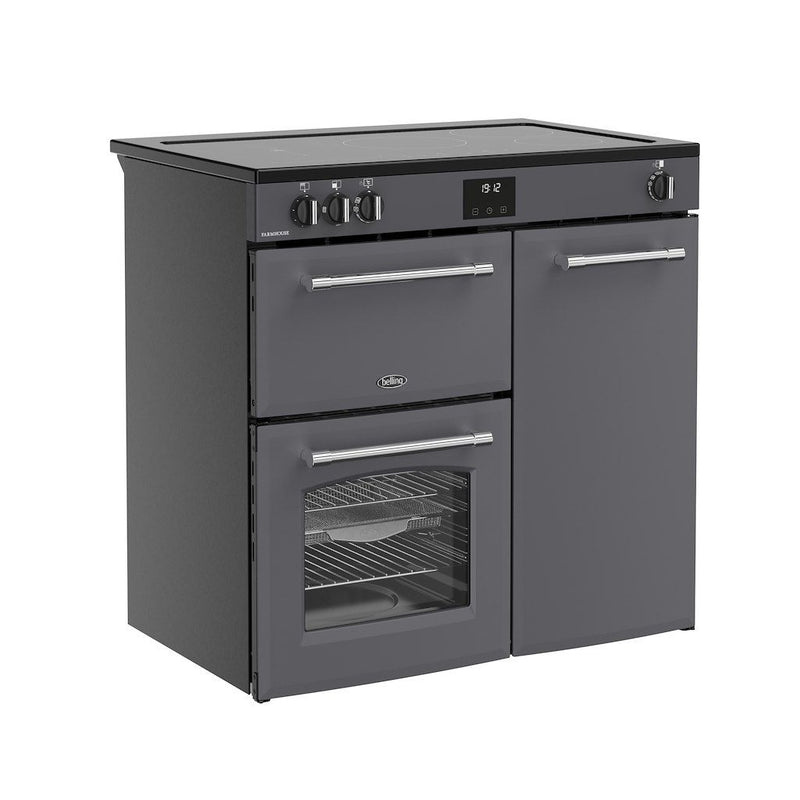 Belling 444411822 Farmhouse 90cm Induction Range Cooker - Anthracite
