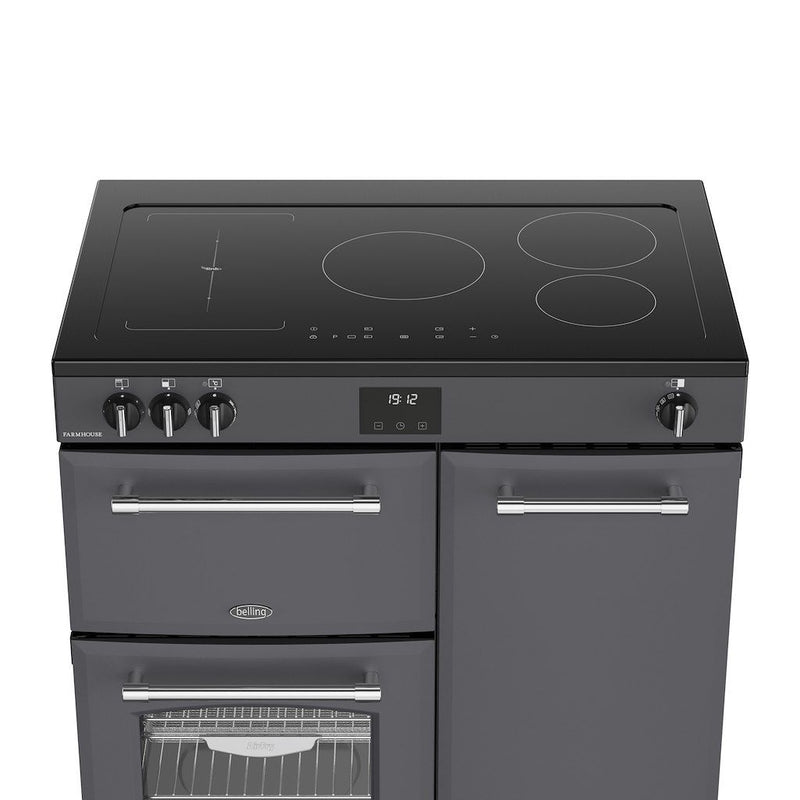 Belling 444411822 Farmhouse 90cm Induction Range Cooker - Anthracite