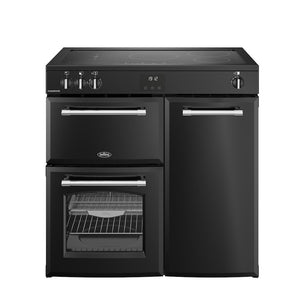 Belling 444411823 Farmhouse 90cm Induction Range Cooker - Black