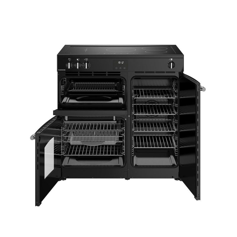 Belling 444411823 Farmhouse 90cm Induction Range Cooker - Black