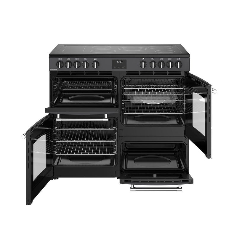 Belling 444411825 Farmhouse 100cm Ceramic Range Cooker - Anthracite