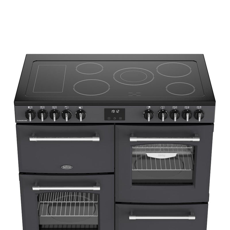 Belling 444411825 Farmhouse 100cm Ceramic Range Cooker - Anthracite