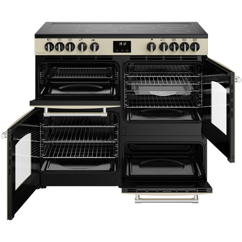 Belling 444411827 Farmhouse 100cm Ceramic Range Cooker - Cream
