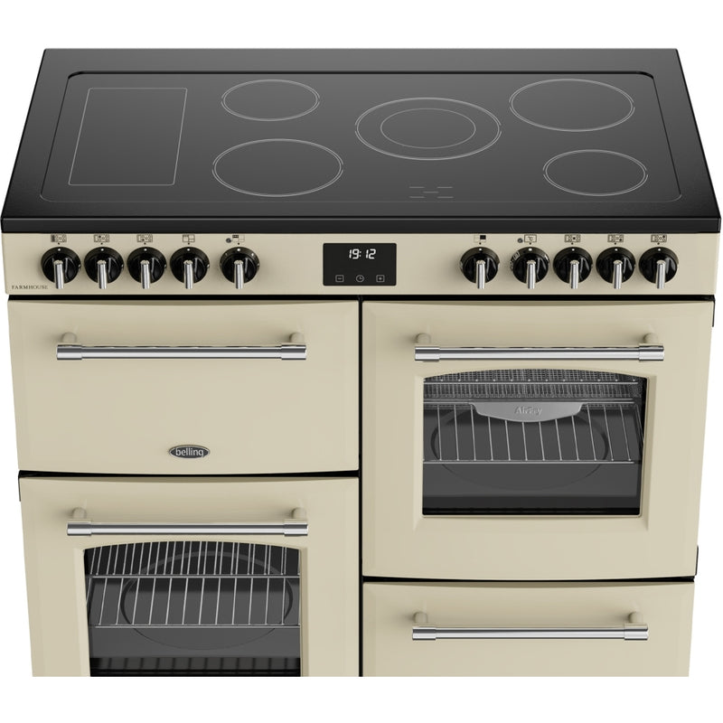 Belling 444411827 Farmhouse 100cm Ceramic Range Cooker - Cream