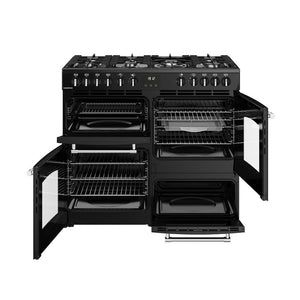 Belling 444411829 Farmhouse 100cm Dual Fuel Range Cooker - Black