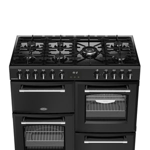 Belling 444411829 Farmhouse 100cm Dual Fuel Range Cooker - Black