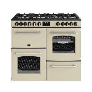 Belling 444411830 Farmhouse 100cm Dual Fuel Range Cooker - Cream
