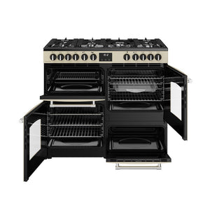 Belling 444411830 Farmhouse 100cm Dual Fuel Range Cooker - Cream