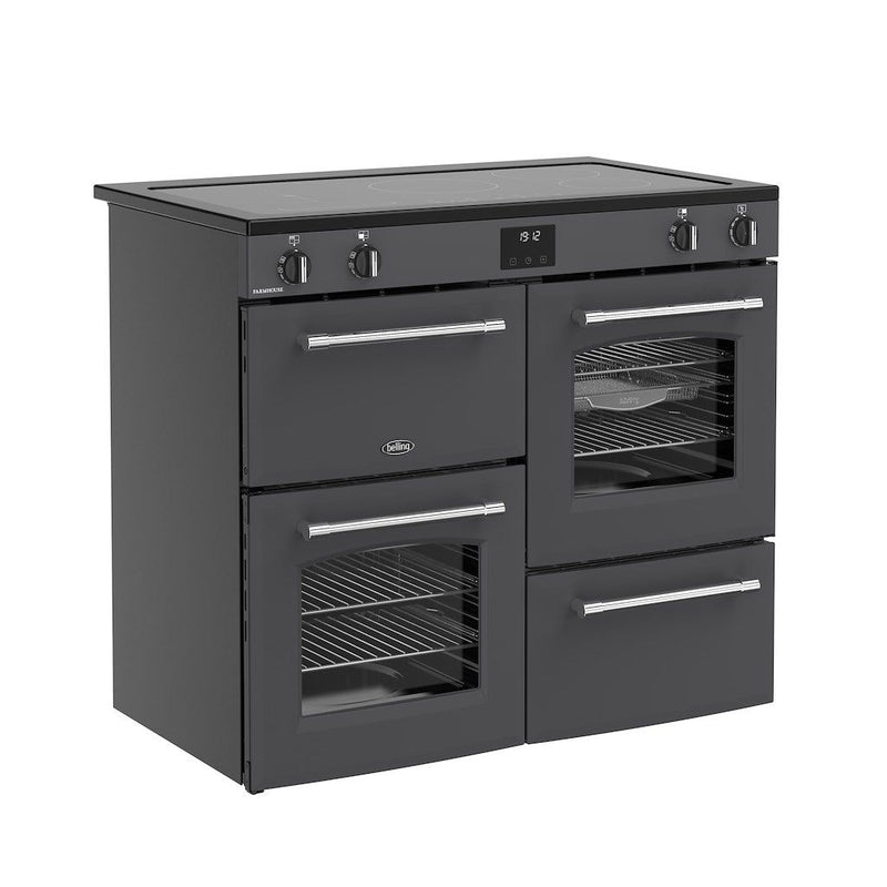 Belling 444411831 Farmhouse 100cm Induction Range Cooker - Anthracite