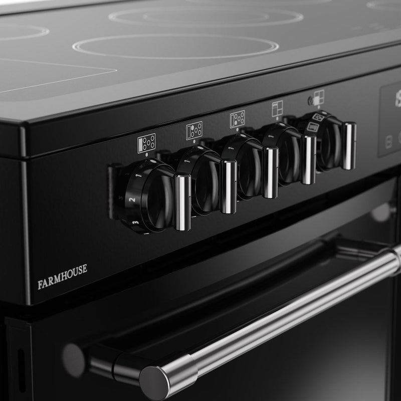 Belling 444411835 Farmhouse 110cm Ceramic Range Cooker - Black