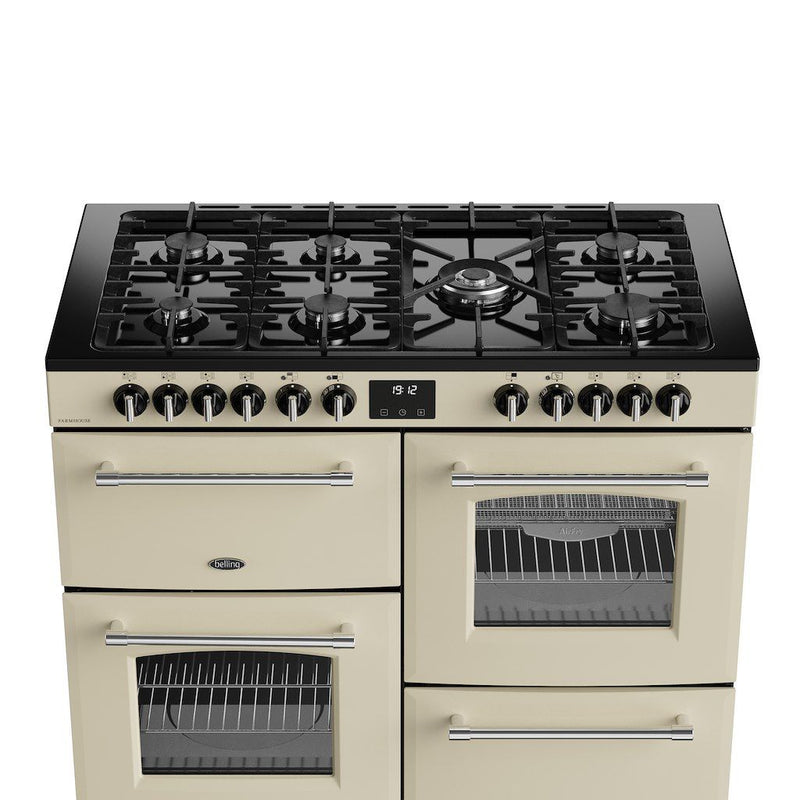 Belling 444411839 Farmhouse 110cm Dual Fuel Range Cooker - Cream