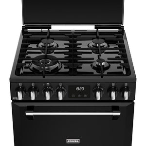 Stoves 444411844 Richmond 60cm Deluxe Dual Fuel Freestanding Cooker - Black
